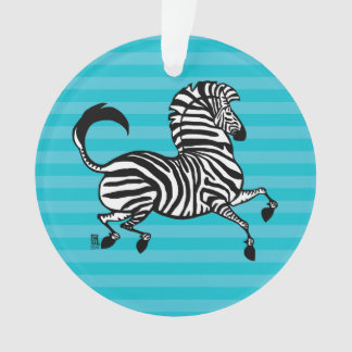 Zebra Acrylic Ornament 2