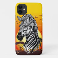 Zebra African Savanna Wild Animal