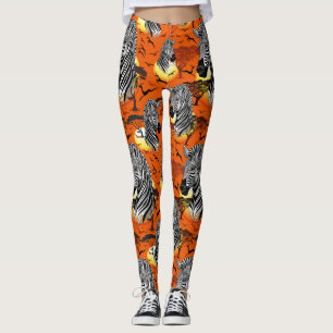 Zebra African Savanna Wild Animal Leggings