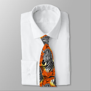 Zebra African Savanna Wild Animal Tie