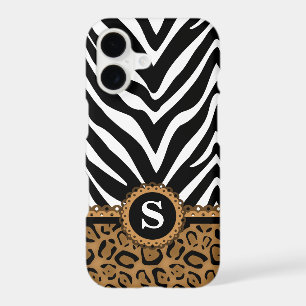 Zebra and Leopard Monogram