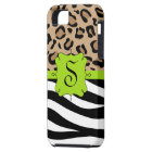 Zebra and Leopard Print Personalised Monogram