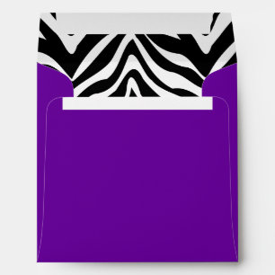 Zebra and Purple Square Envelopes