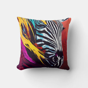 Zebra Animal Discovery Adventure Nature Planet Cushion