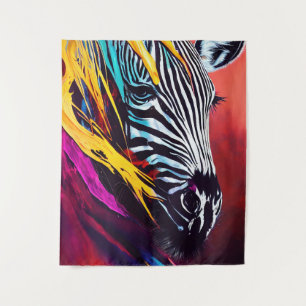 Zebra Animal Discovery Adventure Nature Planet Tapestry