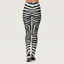 Zebra Animal Pattern#6 Designer Tights Leggings