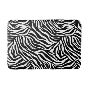 Zebra Animal Print Bath Mat