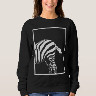 Zebra Animal Print For Zebra   Graphic Zebra Print Sweatshirt