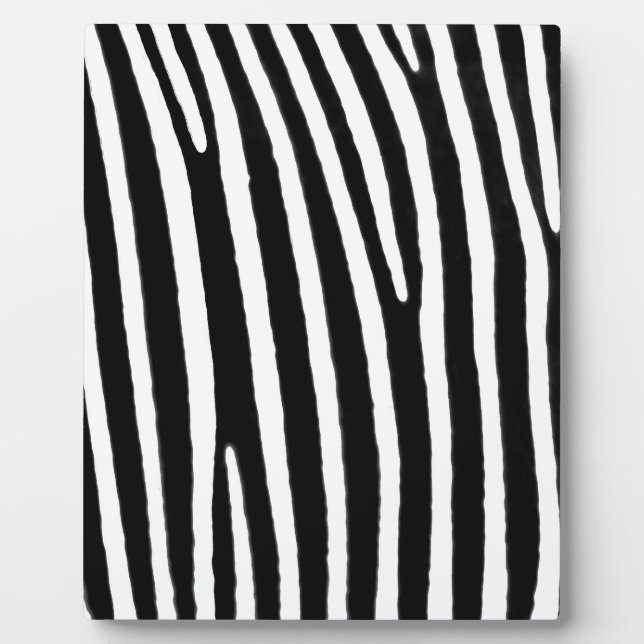 Zebra animal print plaque (Front)