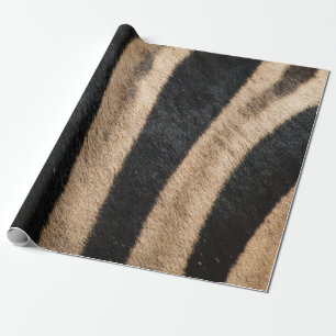 ZEBRA ANIMAL PRINT STRIPE WRAPPING PAPER