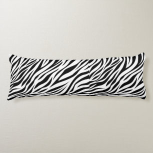 Zebra Animal Skin Print Pattern-15391 Body Cushion