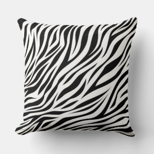 Zebra Animal Skin Print Pattern-15391 Cushion