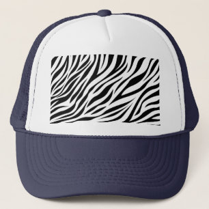 Zebra Animal Skin Print Pattern-15391 Trucker Hat