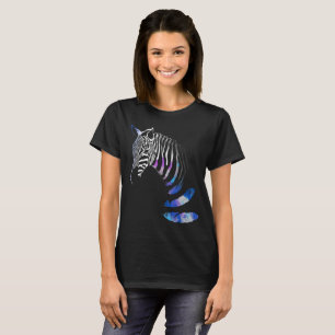Zebra Animal Stripes Feathers, T-Shirt