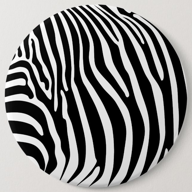 Zebra Animalprint 6 Cm Round Badge (Front)