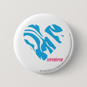 Zebra Aqua 2 6 Cm Round Badge