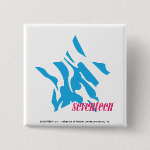 Zebra Aqua 3 15 Cm Square Badge
