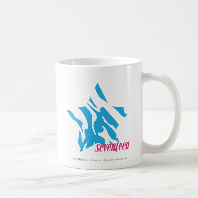 Zebra Aqua 3 Coffee Mug (Right)
