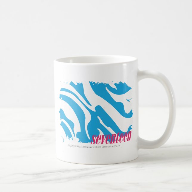 Zebra Aqua 4 Coffee Mug (Right)