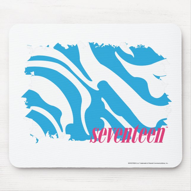 Zebra Aqua 4 Mouse Pad (Front)