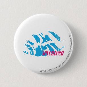 Zebra Aqua 6 Cm Round Badge