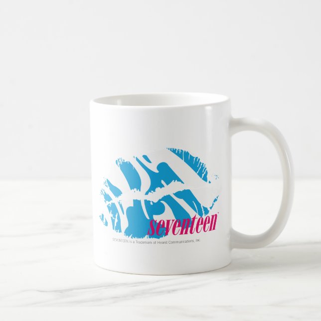 Zebra Aqua Coffee Mug (Right)