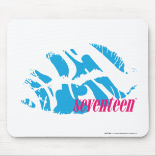 Zebra Aqua Mouse Pad