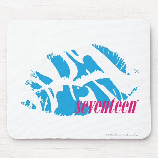 Zebra Aqua Mouse Pad (Front)