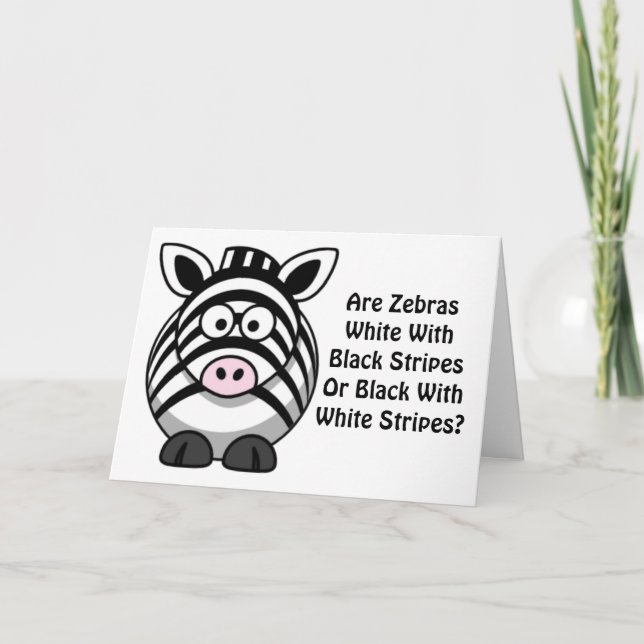 Zebra Art Card (Front)