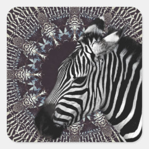 Zebra Art Sticker