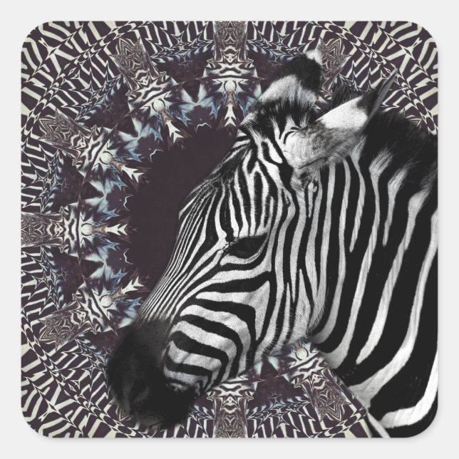Zebra Art Sticker (Front)