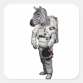 Zebra Astronaut Sticker