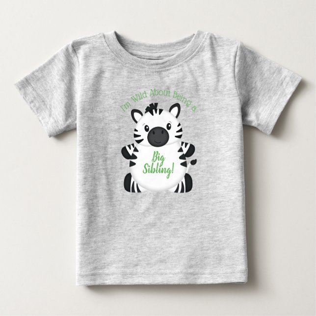 Zebra Baby Shower Baby T-Shirt (Front)