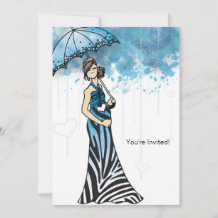 Zebra Baby Shower Invitation
