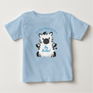 Zebra Baby Shower Safari Blue Boy Baby T-Shirt