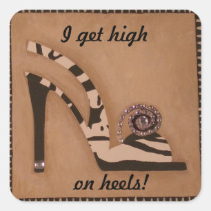 Zebra, Baby! Square Sticker