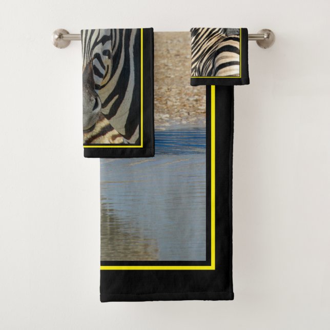 Zebra Bath Towel set (Insitu)