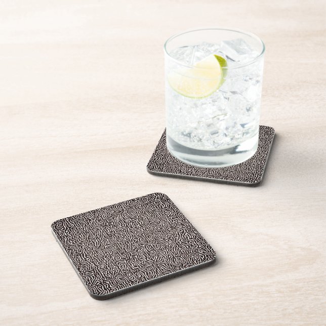 Zebra beverage coaster (Right Side)