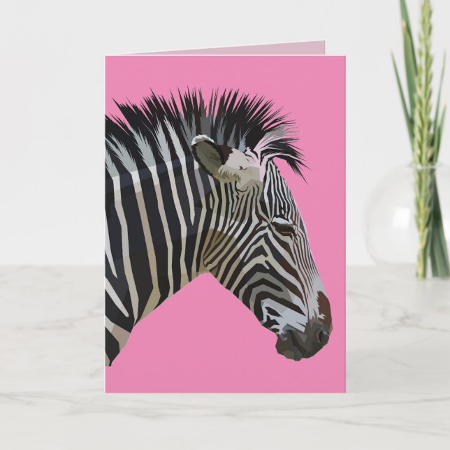 ZEBRA BIRTHDAY CARD (Front)