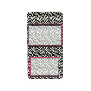 Zebra Birthday Hershey Miniature Candy Wrapper Label