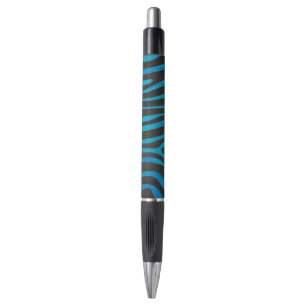 Zebra Black and Blue Print