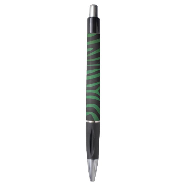 Zebra Black and Green Print (Front Vertical)