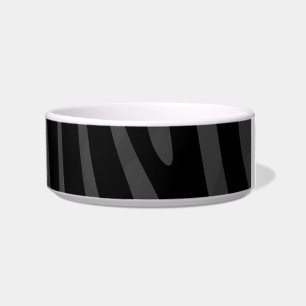 Zebra Black and Grey Print Bowl