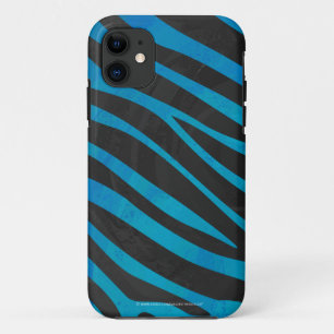 Zebra Black and Grey Print iPhone 11 Case