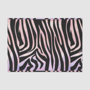 Zebra Black and Pink Print Tissue Paper