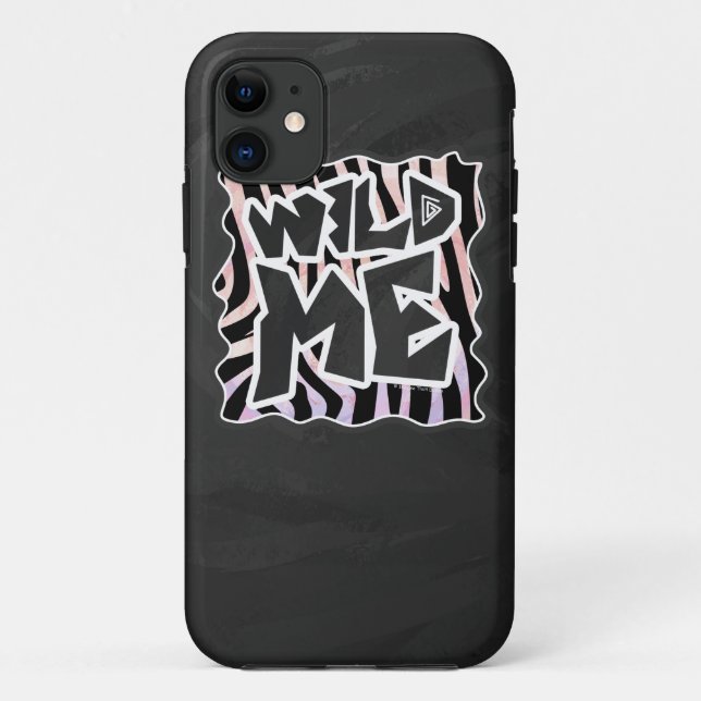 Zebra Black and Pink Wild me Case-Mate iPhone Case (Back)