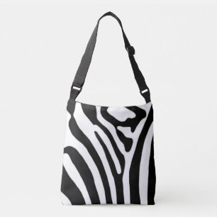 Zebra ~ Black and White Crossbody Bag