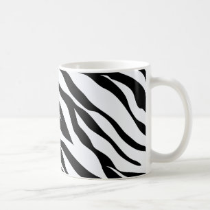 Zebra Black and White Pattern   Coffee Mug