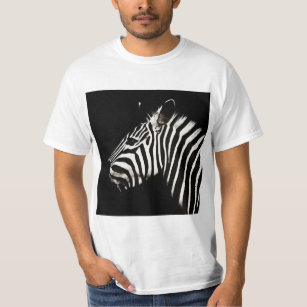 Zebra Black and White Stripes Animal T-Shirt