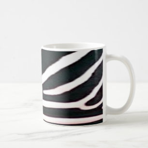 Zebra Black and White Stripes Print Coffee Mug